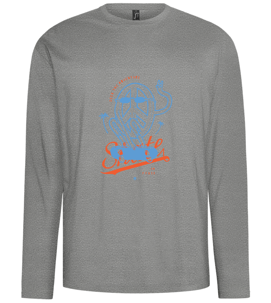 Skate Peace Design - Comfort men's long sleeve t-shirt_ORION GREY_front