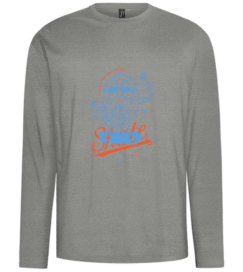 Skate Peace Design - Comfort men's long sleeve t-shirt_ORION GREY_front