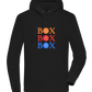 Box Box Box Design - Premium unisex hoodie_BLACK_front