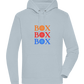 Box Box Box Design - Premium unisex hoodie_CREAMY BLUE_front