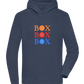 Box Box Box Design - Premium unisex hoodie_DENIM CHINA_front