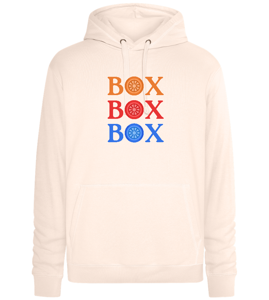 Box Box Box Design - Premium unisex hoodie_LIGHT PEACH ROSE_front