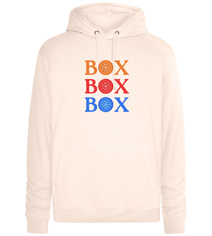 Box Box Box Design - Premium unisex hoodie_LIGHT PEACH ROSE_front