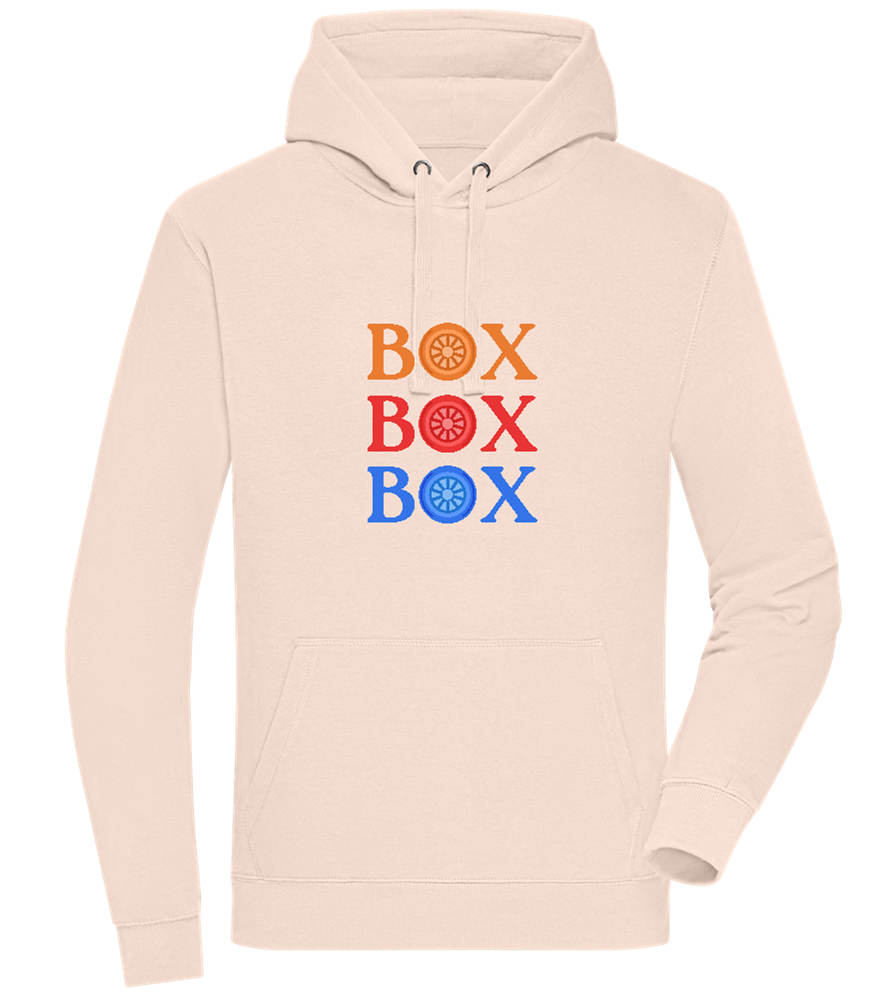 Box Box Box Design - Premium unisex hoodie_LIGHT PEACH ROSE_front