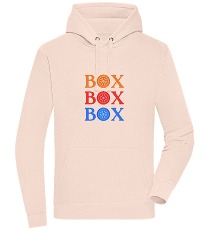 Box Box Box Design - Premium unisex hoodie_LIGHT PEACH ROSE_front