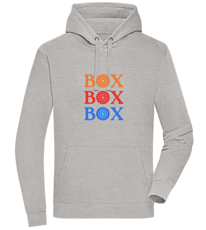 Box Box Box Design - Premium unisex hoodie_ORION GREY II_front