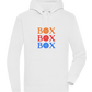 Box Box Box Design - Premium unisex hoodie_WHITE_front