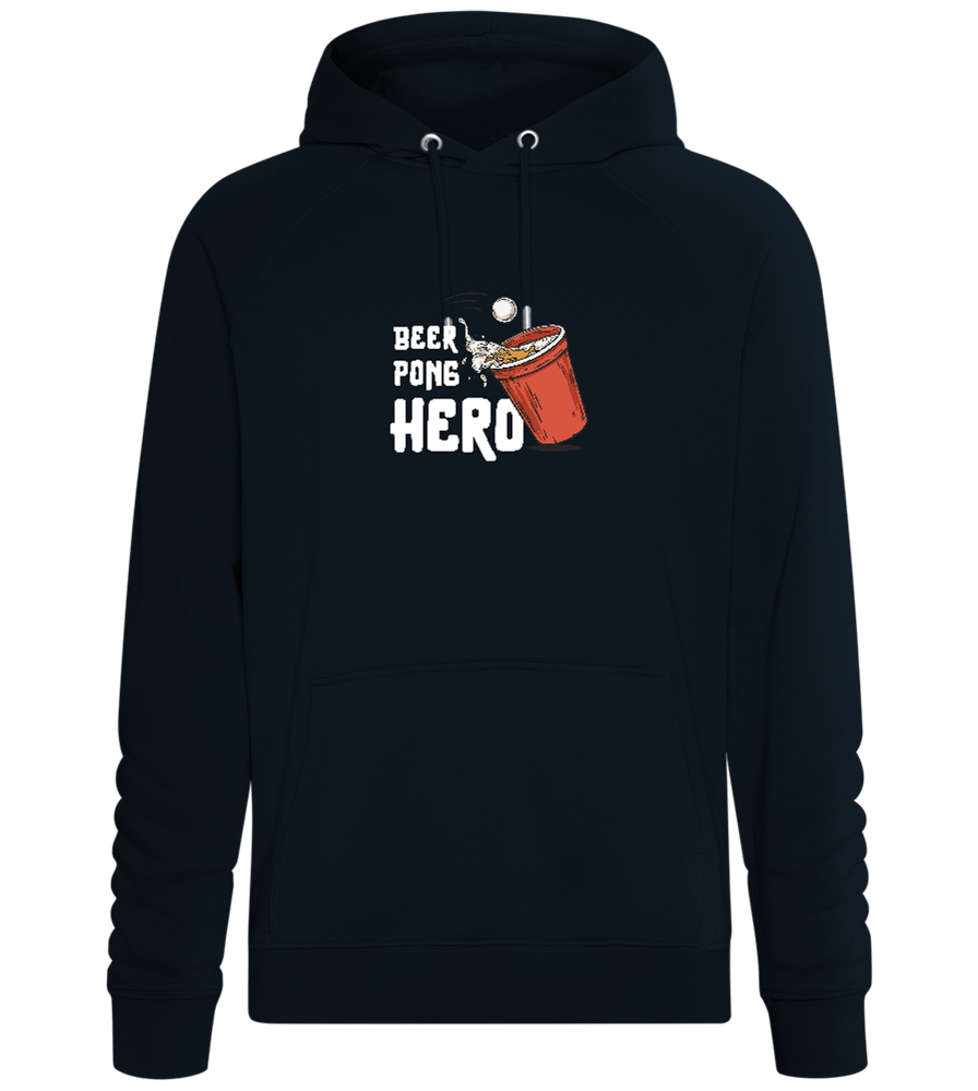 Beer Pong Hero Design - Comfort unisex hoodie_BLACK_front