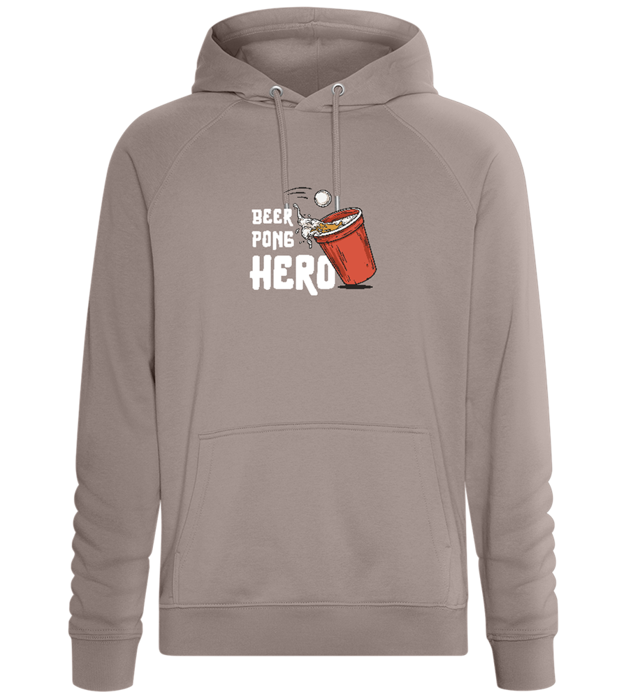 Beer Pong Hero Design - Comfort unisex hoodie_CHARCOAL CHIN_front