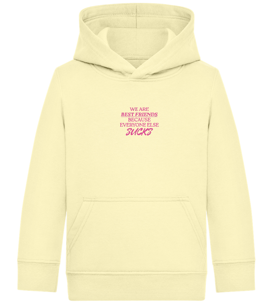 Best Friends Design - Comfort Kids Hoodie_AMARELO CLARO_front