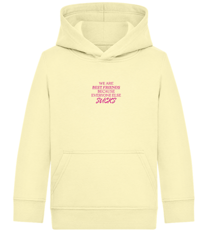 Best Friends Design - Comfort Kids Hoodie_AMARELO CLARO_front