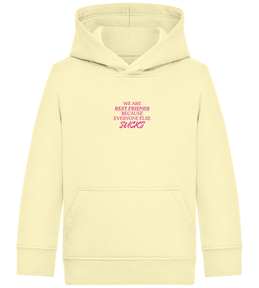 Best Friends Design - Comfort Kids Hoodie_AMARELO CLARO_front