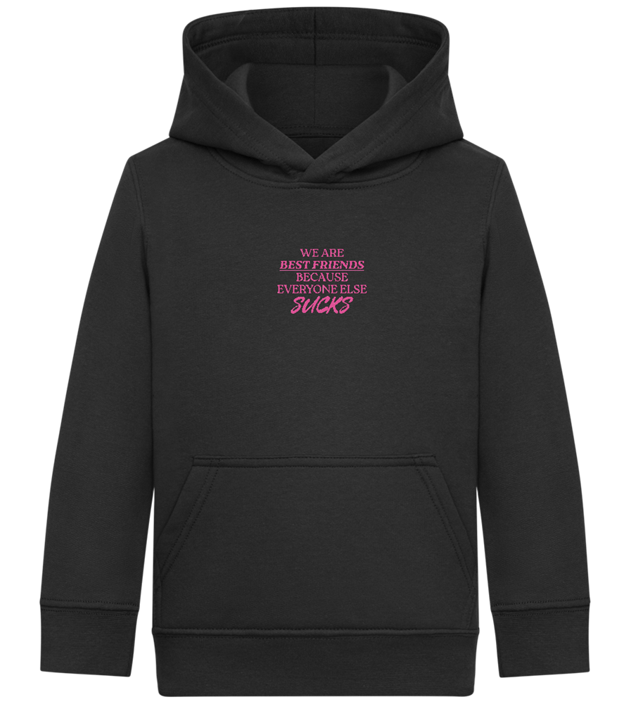 Best Friends Design - Comfort Kids Hoodie_BLACK_front