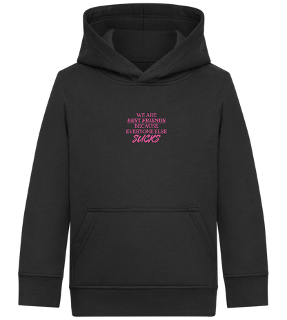 Best Friends Design - Comfort Kids Hoodie_BLACK_front