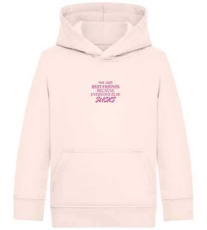 Best Friends Design - Comfort Kids Hoodie_LIGHT PEACH ROSE_front