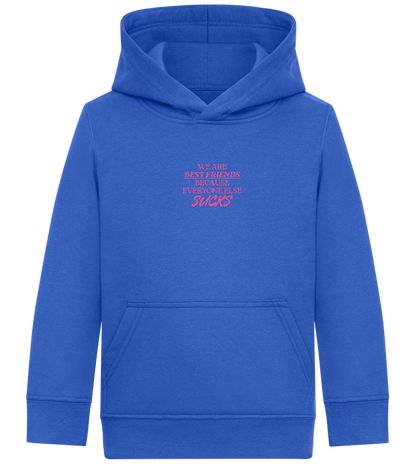 Best Friends Design - Comfort Kids Hoodie_ROYAL_front