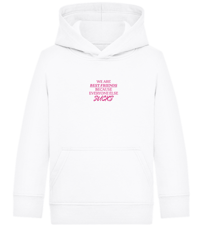 Best Friends Design - Comfort Kids Hoodie_WHITE_front