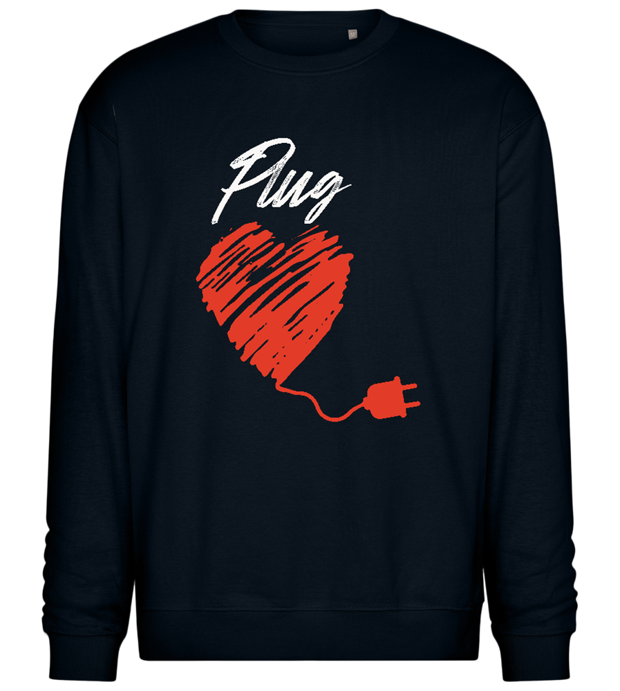 Plug Design - Comfort Essential Unisex Sweater_BLACK_front