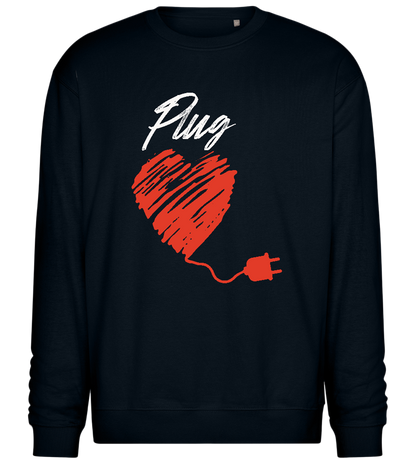 Plug Design - Comfort Essential Unisex Sweater_BLACK_front