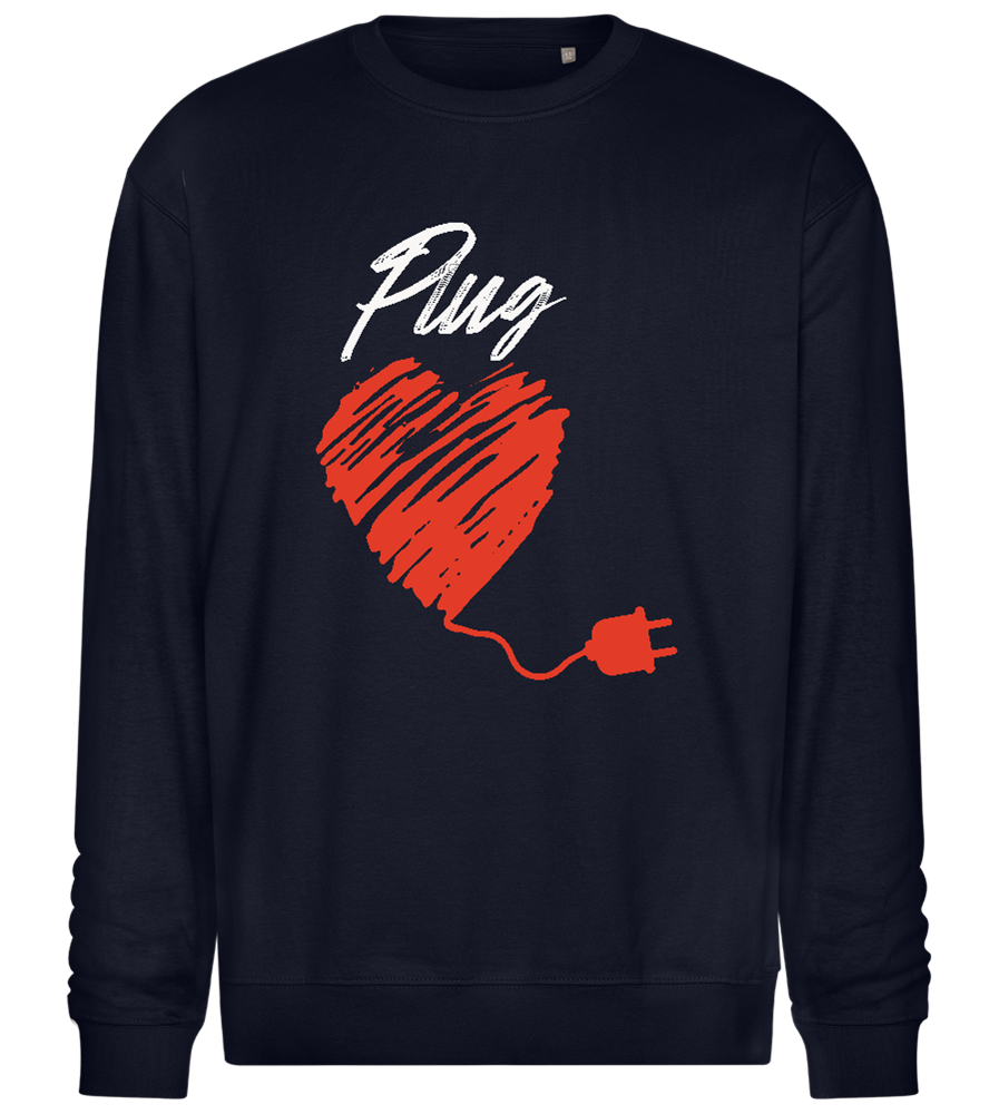 Plug Design - Comfort Essential Unisex Sweater_FRENCH NAVY_front