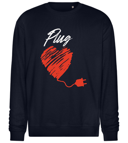 Plug Design - Comfort Essential Unisex Sweater_FRENCH NAVY_front