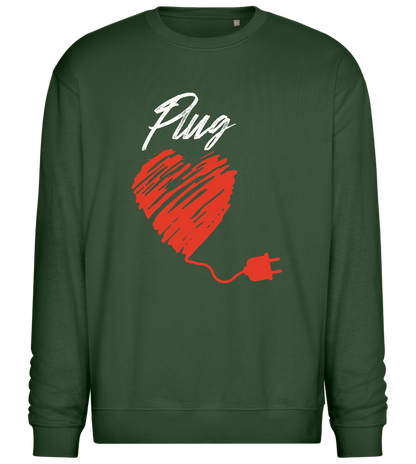 Plug Design - Comfort Essential Unisex Sweater_GREEN BOTTLE_front