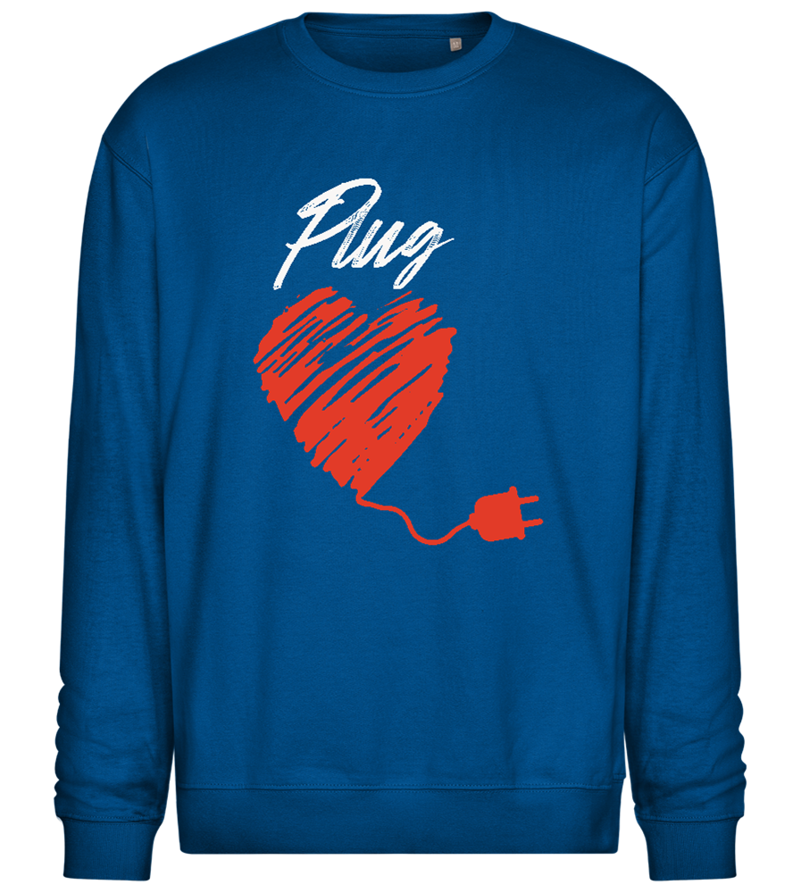 Plug Design - Comfort Essential Unisex Sweater_ROYAL_front