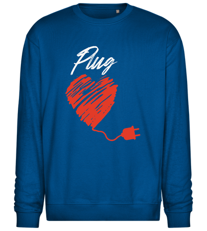 Plug Design - Comfort Essential Unisex Sweater_ROYAL_front