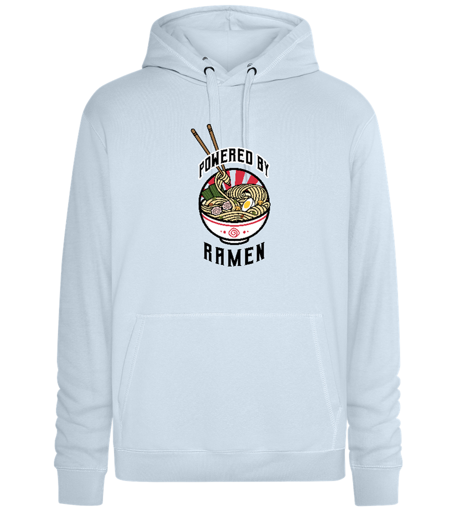 Powered by Ramen Design - Premium unisex hoodie_CREAMY BLUE_front