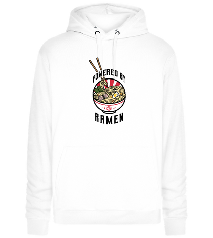 Powered by Ramen Design - Premium unisex hoodie_WHITE_front