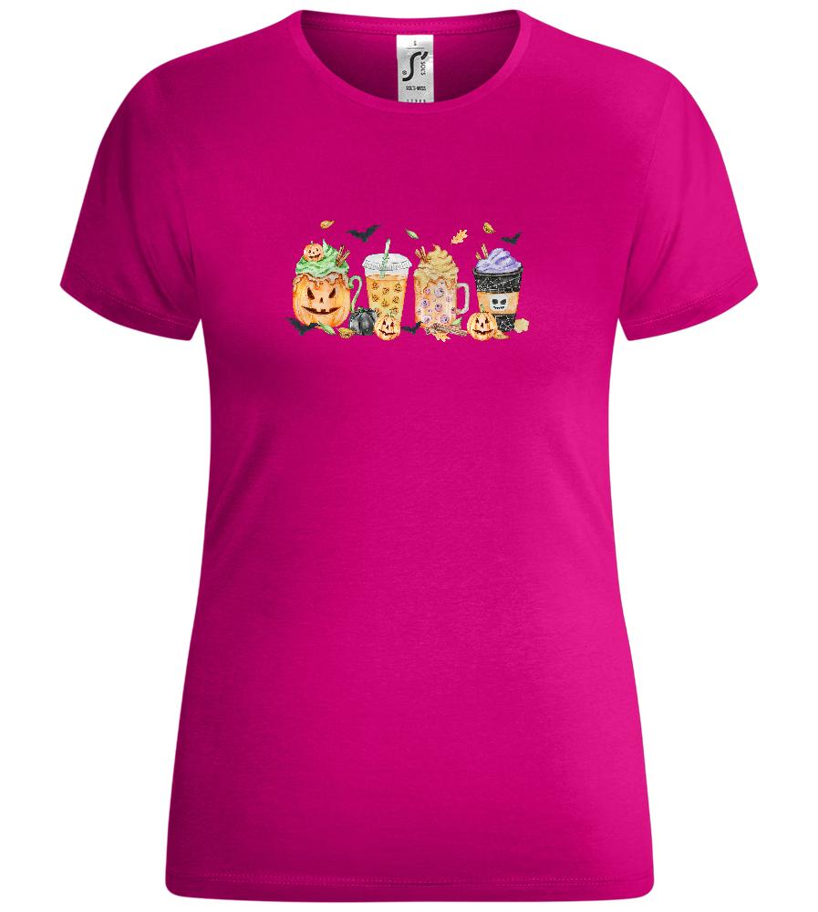 The Halloween Drinks Design - Comfort women's t-shirt_FUCHSIA_front