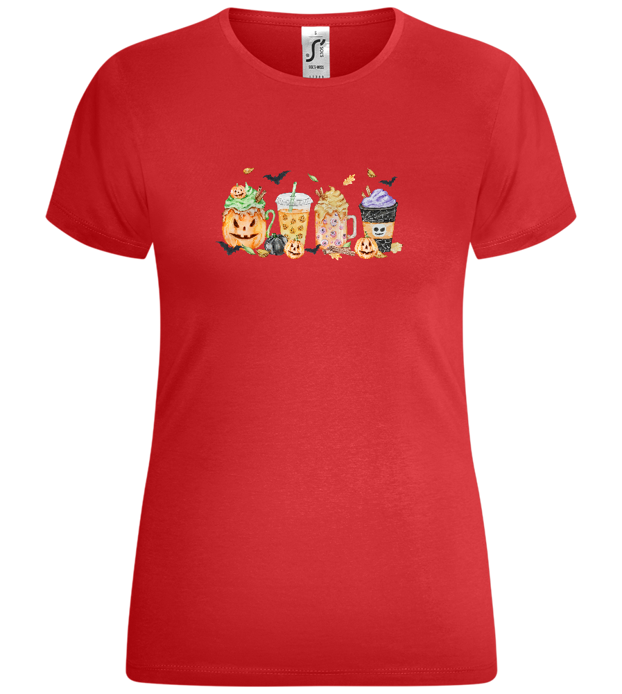 The Halloween Drinks Design - Comfort women's t-shirt_RED_front