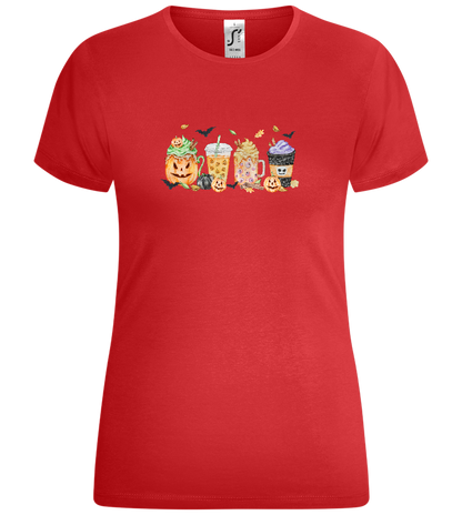 The Halloween Drinks Design - Comfort women's t-shirt_RED_front