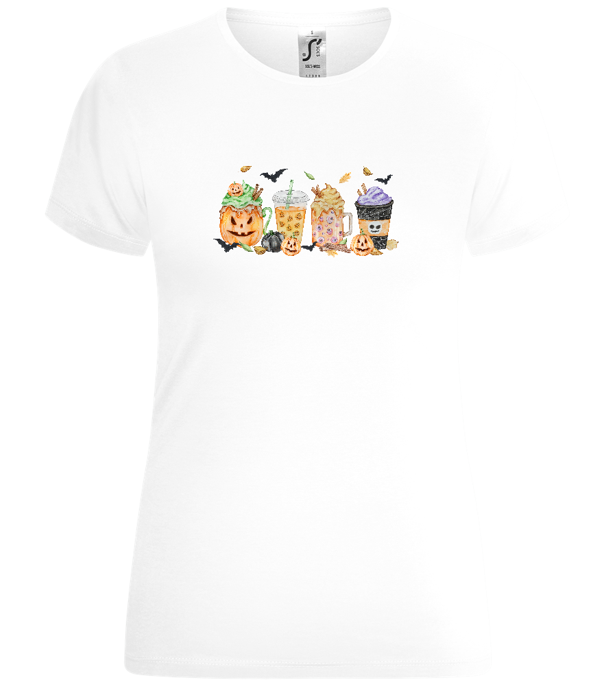 The Halloween Drinks Design - Comfort women's t-shirt_WHITE_front