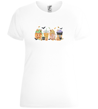 The Halloween Drinks Design - Comfort women's t-shirt_WHITE_front