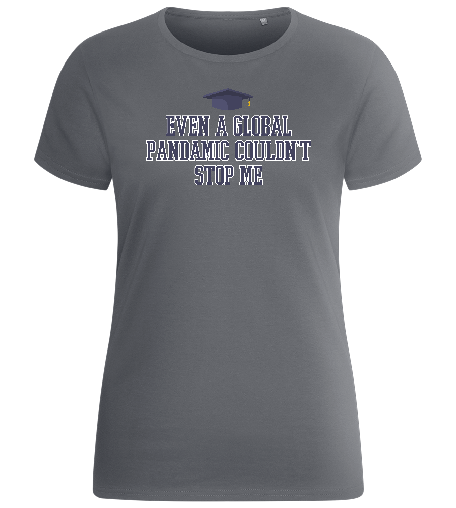 Cant Stop Me Design - Basic women's fitted t-shirt_MOUSE GREY_front