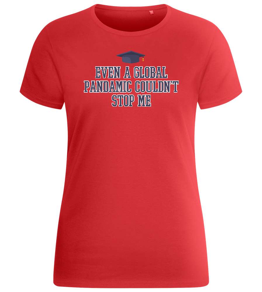 Cant Stop Me Design - Basic women's fitted t-shirt_RED_front