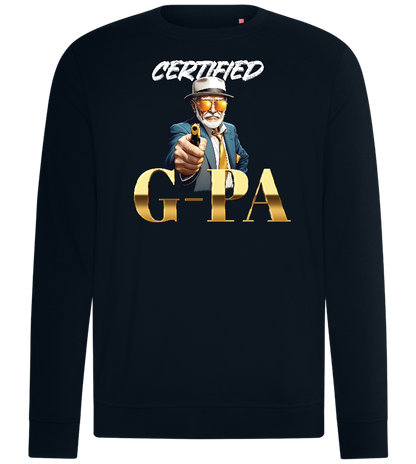 Certified G Pa Design - Comfort unisex sweater_BLACK_front