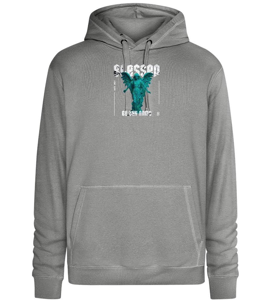 Blessed Angel Design - Premium unisex hoodie_ORION GREY II_front