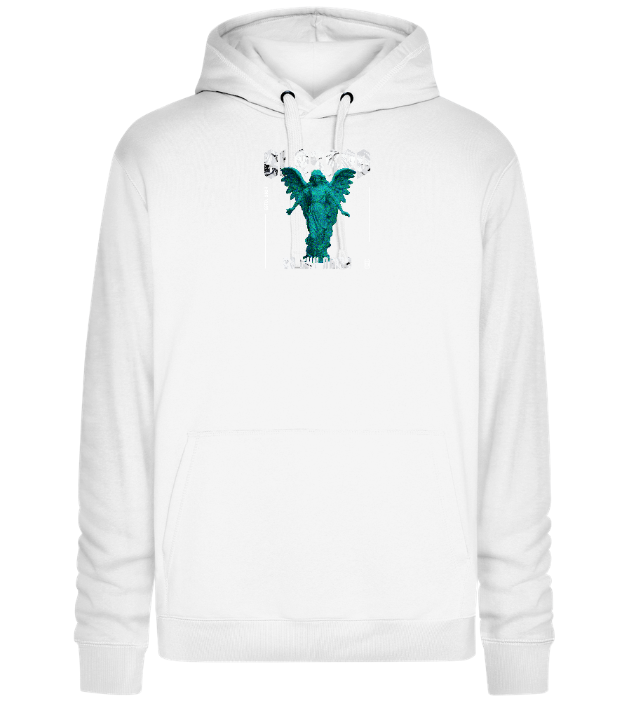 Blessed Angel Design - Premium unisex hoodie_WHITE_front