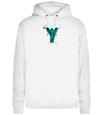 Blessed Angel Design - Premium unisex hoodie_WHITE_front