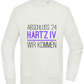 Abschluss '24 Hartz IV Design - Comfort Essential Unisex Sweater_CREAMY GREEN_front