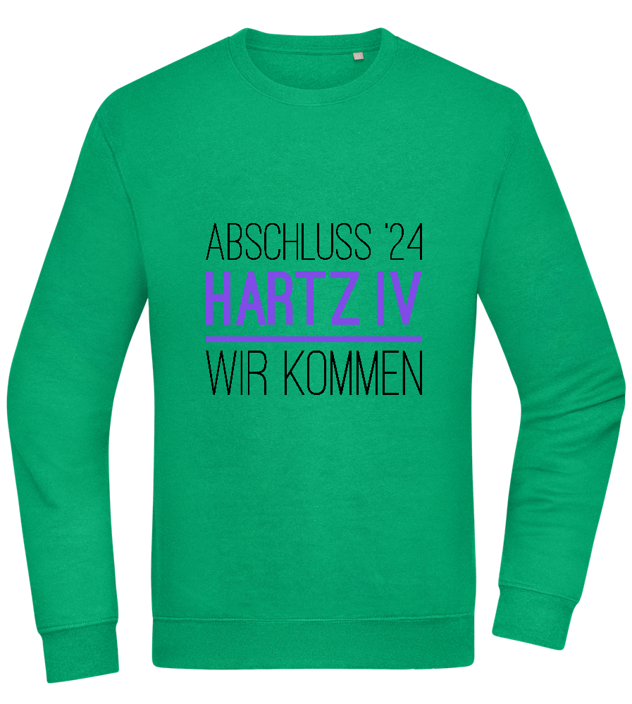 Abschluss '24 Hartz IV Design - Comfort Essential Unisex Sweater_MEADOW GREEN_front