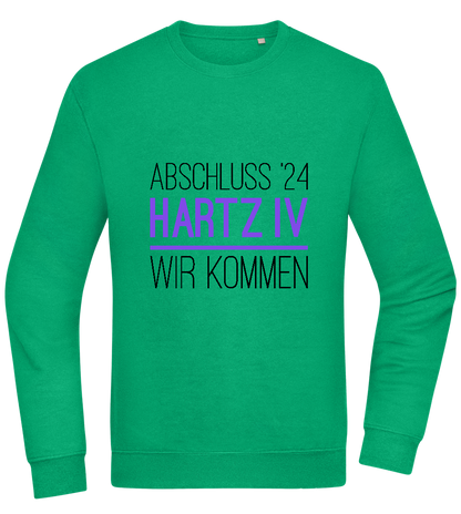 Abschluss '24 Hartz IV Design - Comfort Essential Unisex Sweater_MEADOW GREEN_front