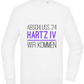 Abschluss '24 Hartz IV Design - Comfort Essential Unisex Sweater_WHITE_front