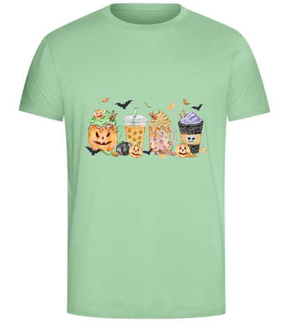 Halloween Drinks Design - Comfort Unisex T-Shirt_ICE GREEN_front