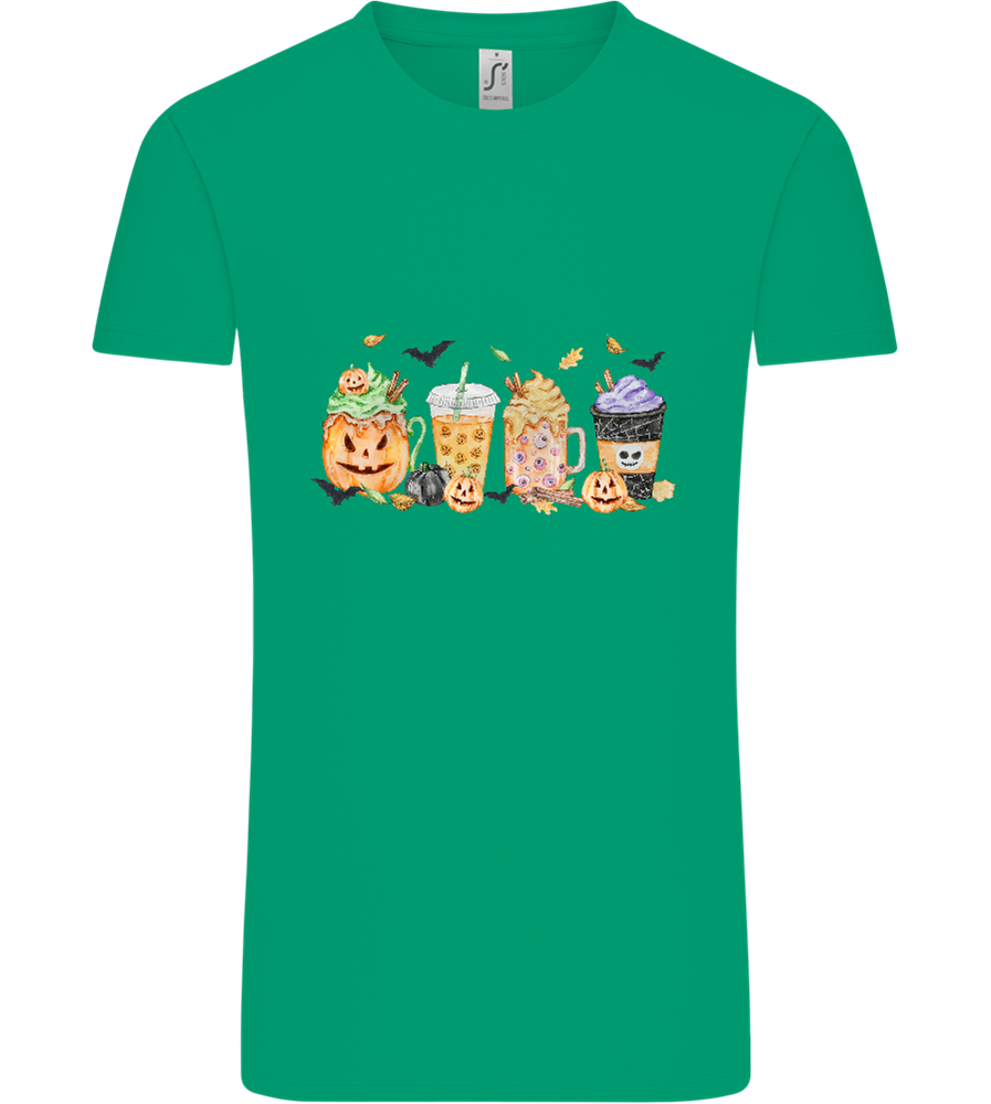 Halloween Drinks Design - Comfort Unisex T-Shirt_SPRING GREEN_front