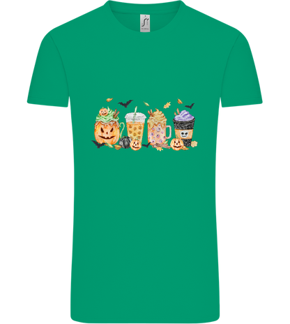 Halloween Drinks Design - Comfort Unisex T-Shirt_SPRING GREEN_front