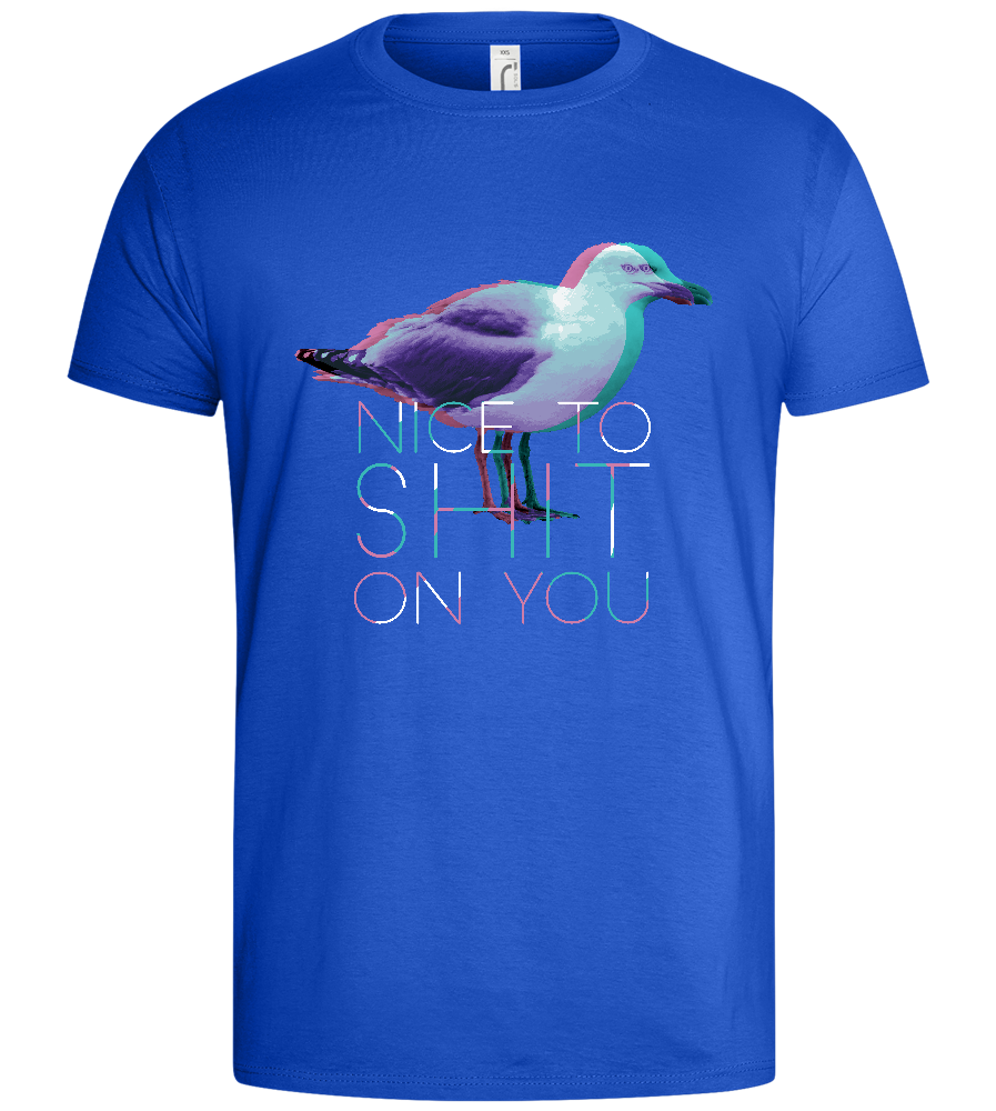 Sassy Seagull Design - Basic men's t-shirt_ROYAL_front