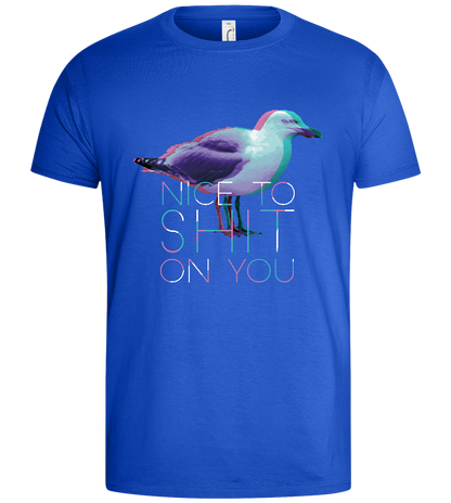 Sassy Seagull Design - Basic men's t-shirt_ROYAL_front